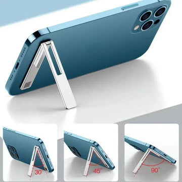Folding Zinc Alloy Phone Kickstand for Hands Free Viewing