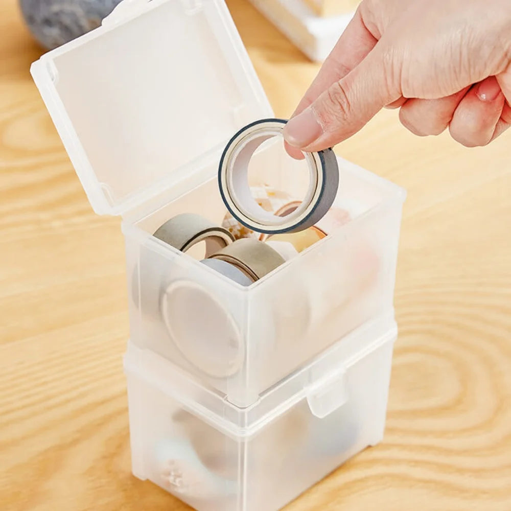 Stackable Plastic Game Card Storage Box for Desk Display
