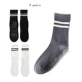 1/3/6/10 Pair Anti Slip Yoga Socks Female Medium Tube Socks lady Anti Slip Silicone Indoor Fitness Pilates Women's Sports Socks color-6