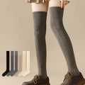 1 Pairs Autumn Winter Women's Wool Blended Knee High Socks Thick Warm Soft Comfortable Fashionable Women Casual Long Tube Socks