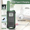 2pcs Baofeng F22 Mini Walkie Talkies - Long Range, Waterproof, Rechargeable, Kids Two-Way Radio with Type-C Charging for Camping & Outdoor Adventures - Dicrodelights