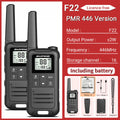 2pcs Baofeng F22 Mini Walkie Talkies - Long Range, Waterproof, Rechargeable, Kids Two-Way Radio with Type-C Charging for Camping & Outdoor Adventures - Dicrodelights