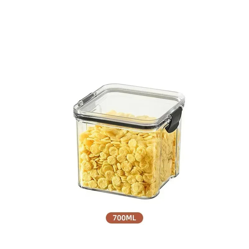1-4PCS Sealed Jars Kitchen Organizer Grain Storage Boxes Large Capacity Sealed Container Seasoning Jars Set Fresh-keeping Tank 1 Piece
