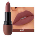 6-Color Matte Lipstick: Velvet Lip Color, Smooth, Waterproof, Long-Lasting Color Lip Makeup Y0080-6