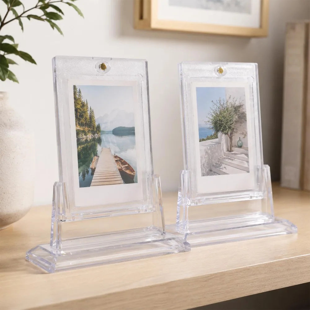 Magnetic Card Holder with Clear Stand for Trading Card Displays