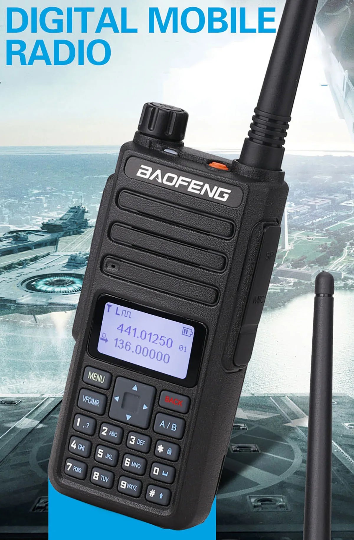Baofeng DR 1801 Dual Band DMR Walkie Talkie Digital Two-Way Radio - Dicrodelights