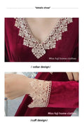 Plus Size 5XL Sleep Dress Women Winter Long Sleeve Sexy Luxury Velvet Spring Autumn Winter Style Korean Version Velvet Nightgown