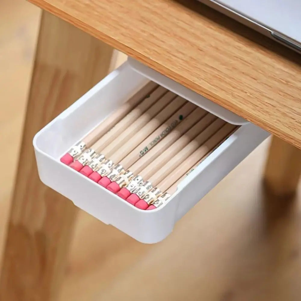 Self Adhesive Plastic Under Desk Drawer for Home Office