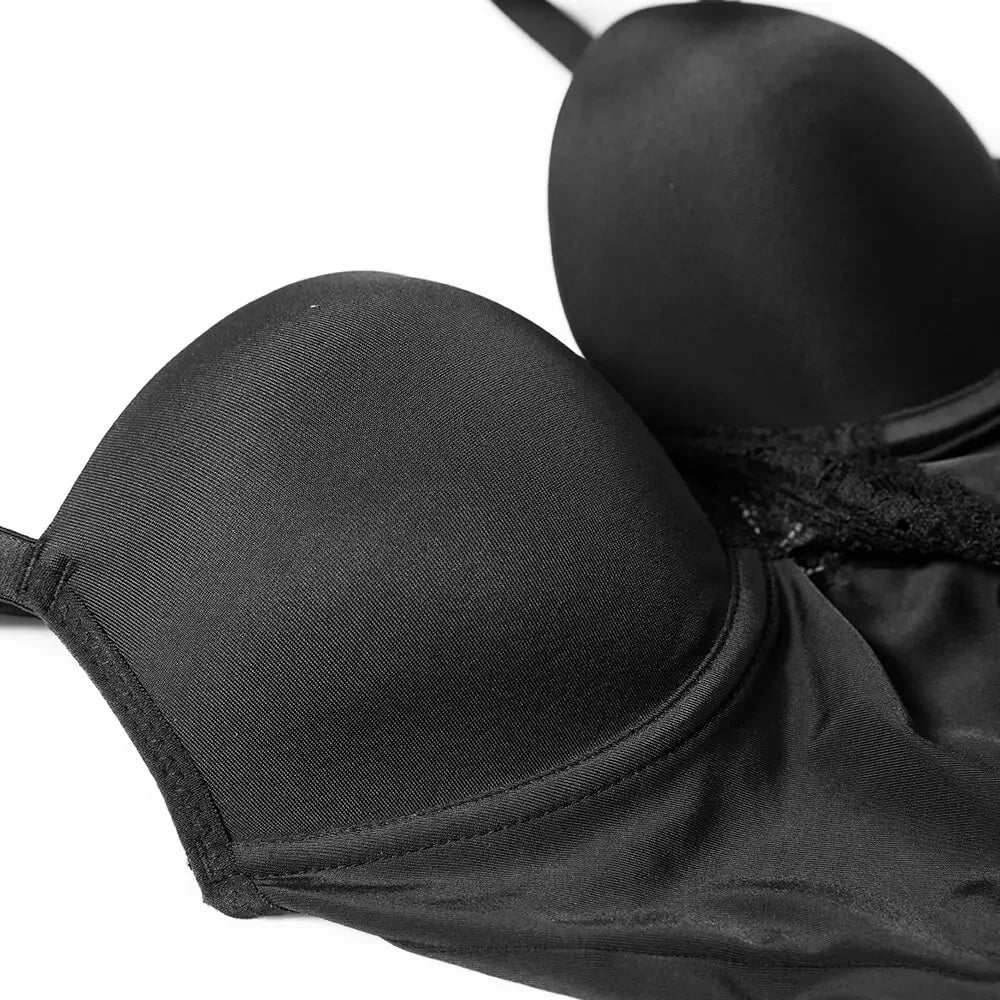 Fajas Colombianas Underwear Body Shapers Women Shapewear Bodysuit Sexy Lace Open Crotch Lingerie V-collar with Bras