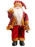 12-Inch Classic Santa Claus Statue – Premium Golden & Silver White Christmas Decor for Home, Kitchen, Office & Hotel | Festive Holiday Ornament oil lamp