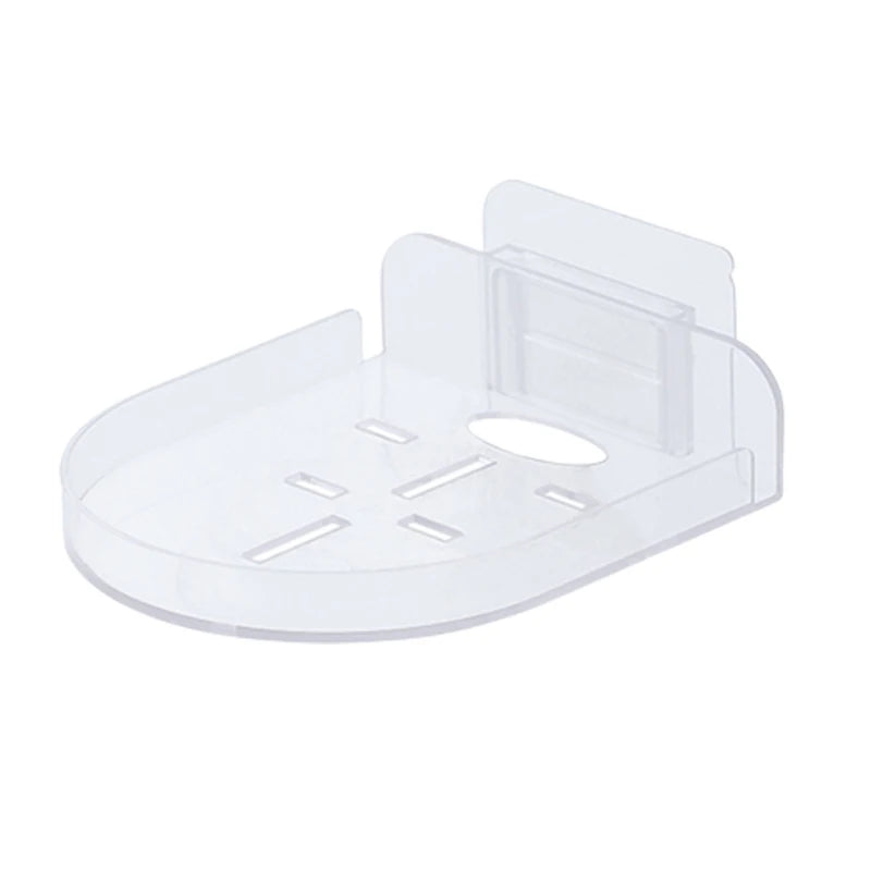Adhesive Camera Wall Shelf for Compact Bedroom Device Storage 1pcs Transparent