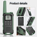 2pcs Baofeng F22 Mini Walkie Talkies - Long Range, Waterproof, Rechargeable, Kids Two-Way Radio with Type-C Charging for Camping & Outdoor Adventures - Dicrodelights