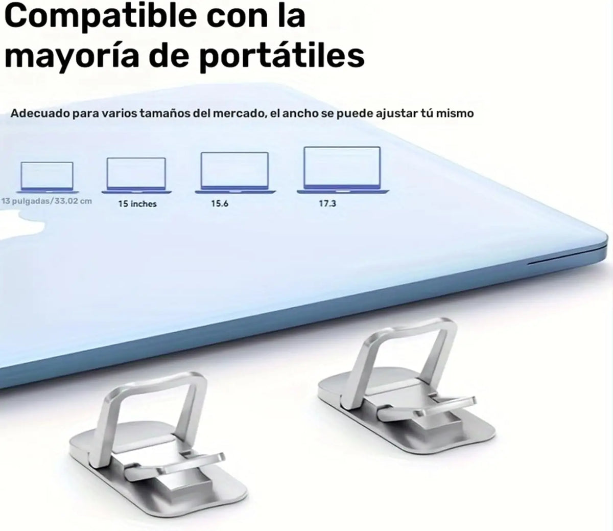 Folding Laptop Support Feet for Two Height Desk Setups