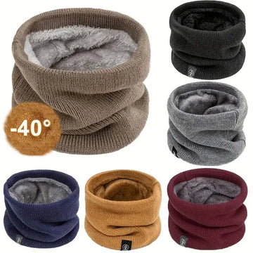 Neck Gaiter Winter Scarf – Warm Knit Windproof Tube Scarf