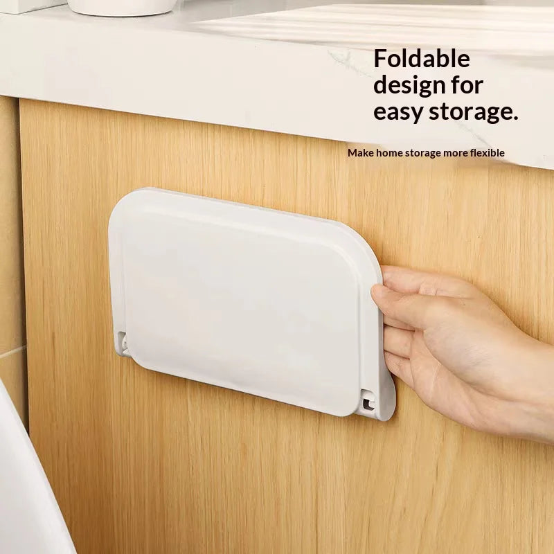 Small Foldable Wall Shelf for Bedside Phone and Glasses Storage