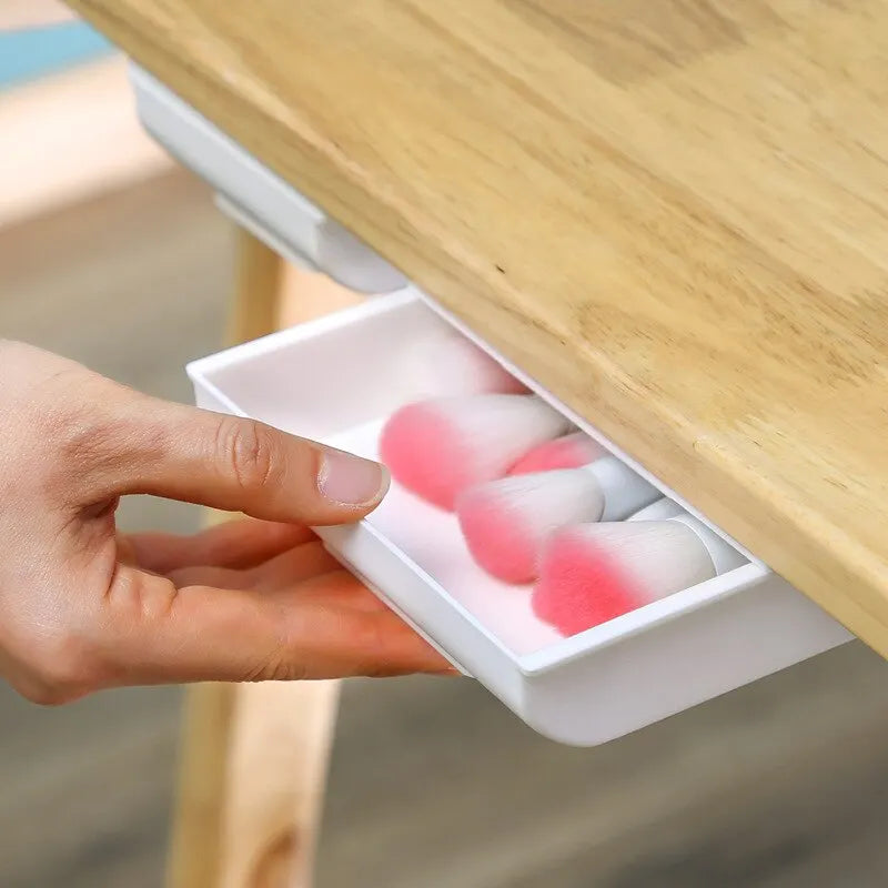 Self Adhesive PC Plastic Under Desk Drawer for Stationery