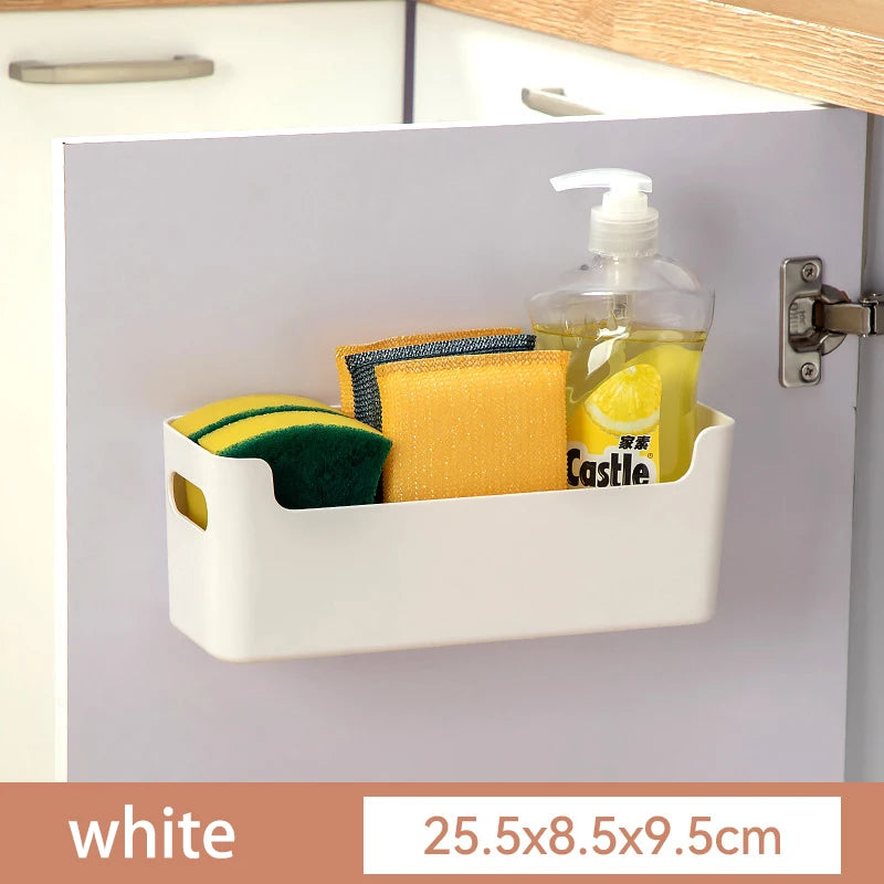 Adhesive Cabinet Door Storage Box for Kitchen Wraps A Small 1pcs