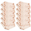 1/5/10Pcs Seamless Women Hollow Out Panties Set Underwear Comfort Lace Briefs Low Rise Female Sport Panty Soft Lady Lingerie skin-10pcs As shown