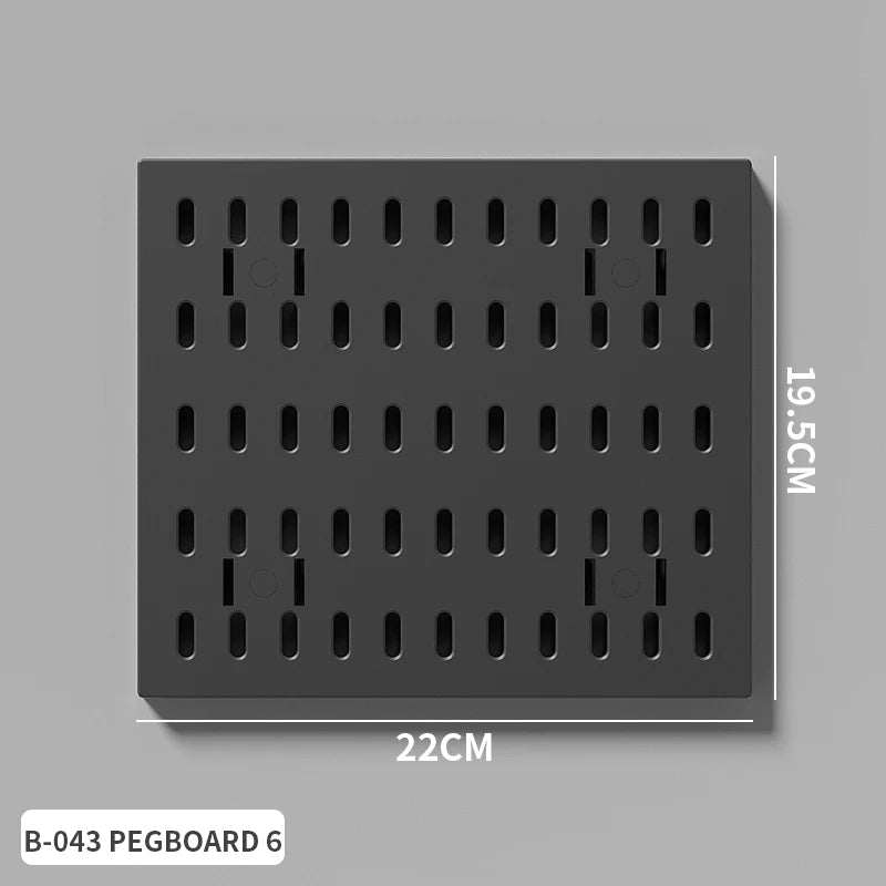 Gaming Room Pegboard Storage for Desk Accessories and Display Black Pegboard 6