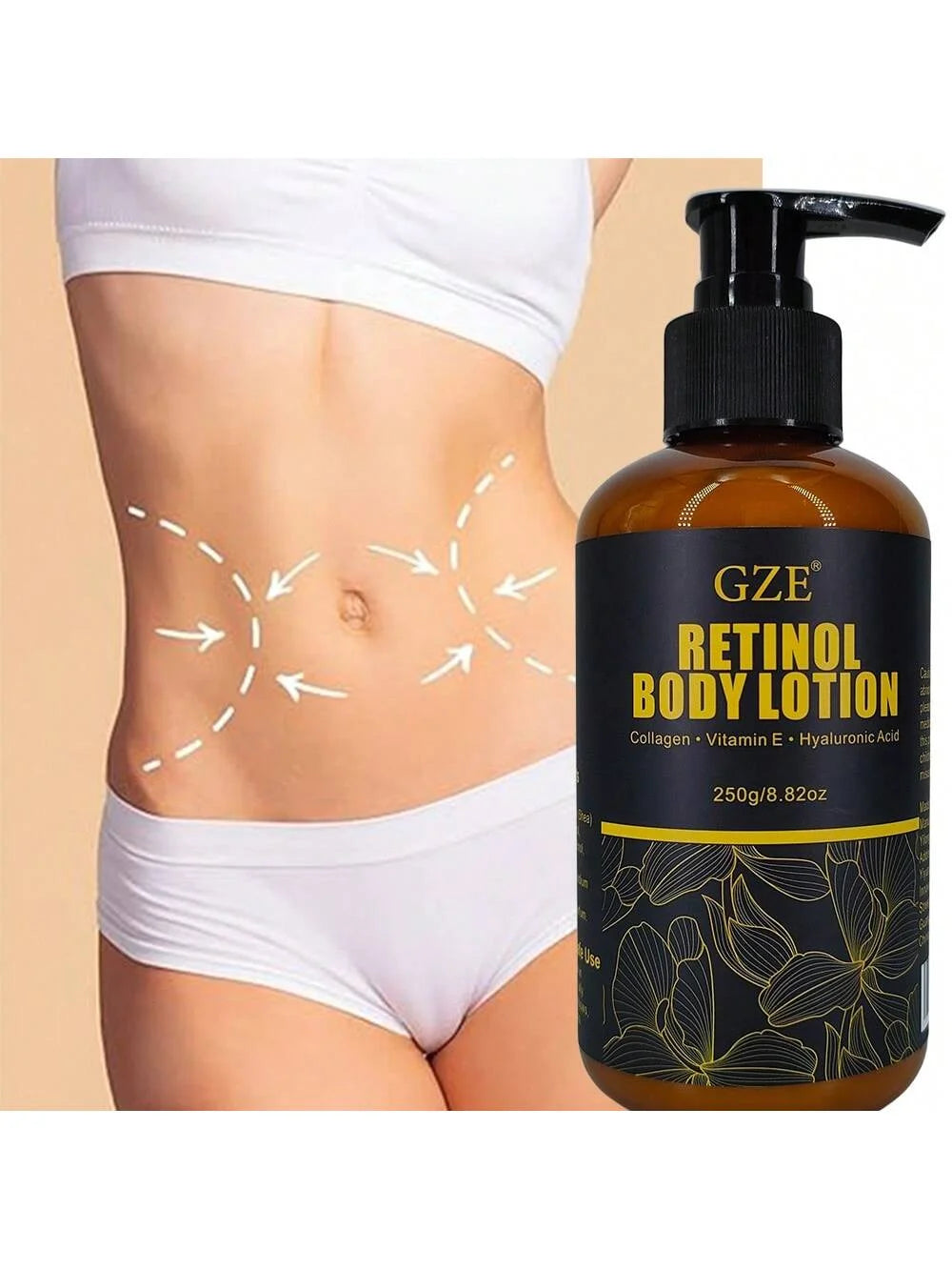 Retinol Body Lotion for Firming & Deep Hydration – Collagen, Vitamin E & Hyaluronic Acid Skin Smoothing Cream (250g)