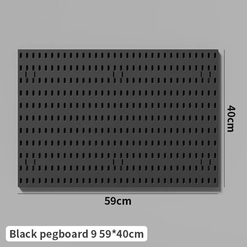 Wall Mounted Desk Pegboard Storage for Gaming Accessories Black Pegboard 8