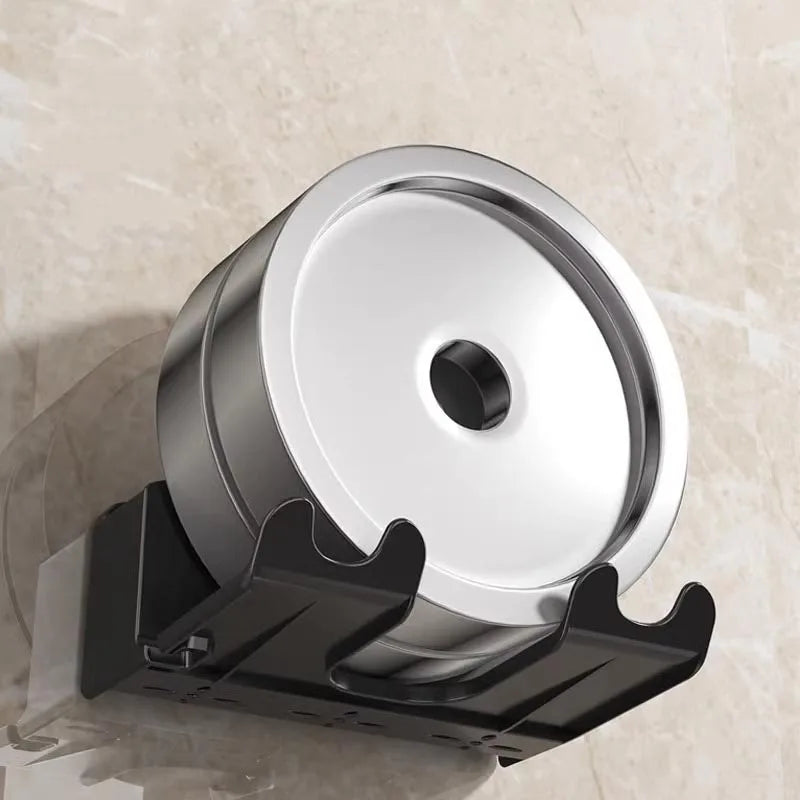 Wall Mounted Hair Dryer Holder for Bathroom Shelf Without Drilling Plastic Hair Dryer Stand Bathroom Organizer Storage Bracket