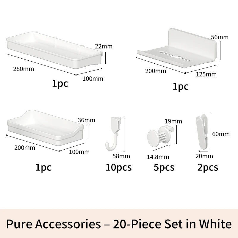 Desk Storage Pegboard – 2 Mounting Options (Stand or Clamp-On), Ideal for Organizing Stationery & Daily Items W Off Accessories 6