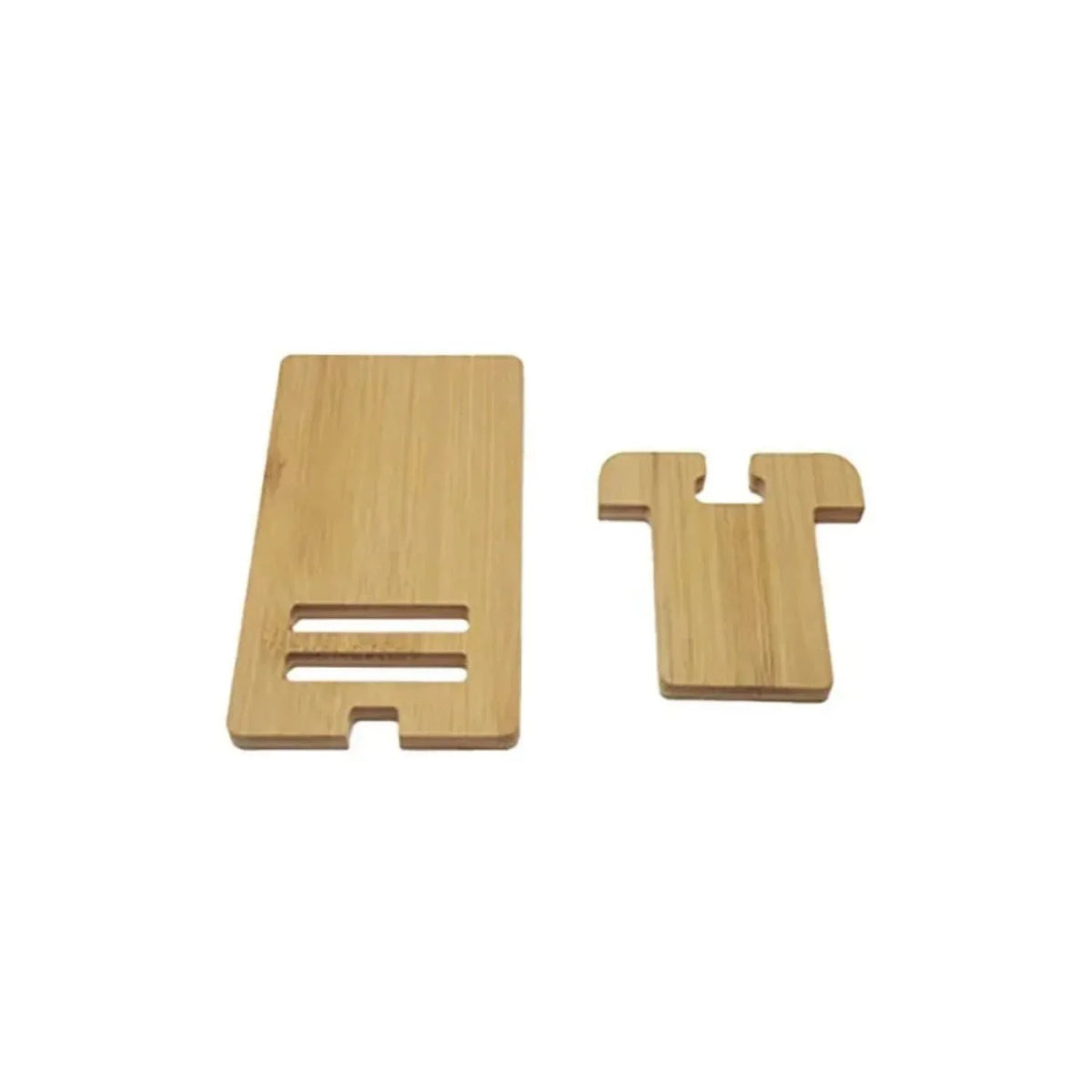 Bamboo Desk Phone Stand for Hands Free Portrait Viewing