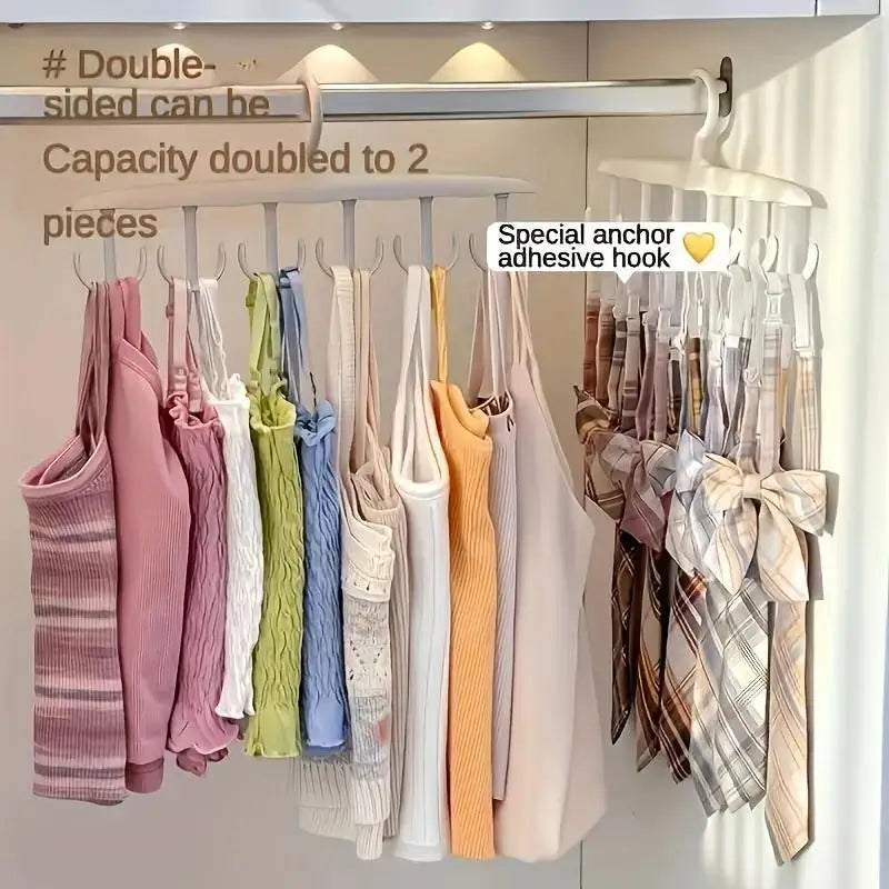 ABS Rotating Wardrobe Hanger With 12 Hooks for Bras and Tops