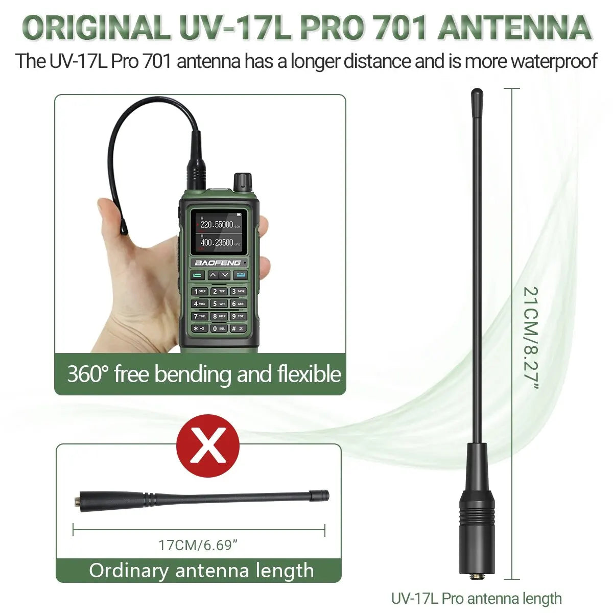 Baofeng UV 17 Pro Walkie Talkie Long Range 16KM Type-C Charging Waterproof - Dicrodelights