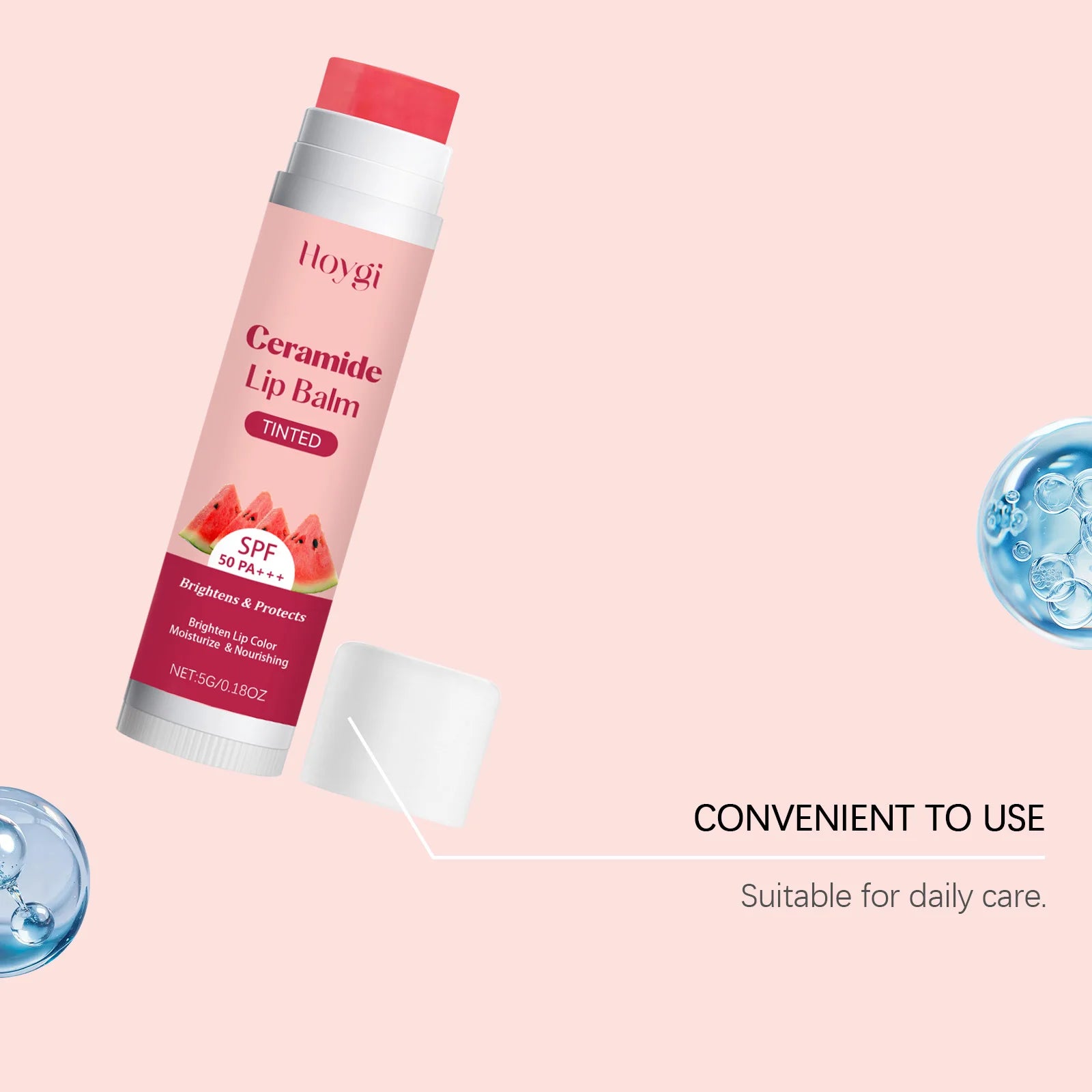 Watermelon Lip Balm Glossy Moisturizer Nicotinamide Lipstick Moisturizing Anti-Dry Anti Crack Clear Crystal Lip Balm