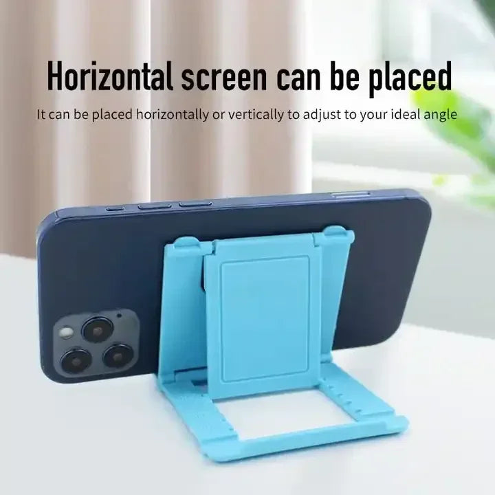 Adjustable Folding Plastic Phone Stand for Desk Viewing