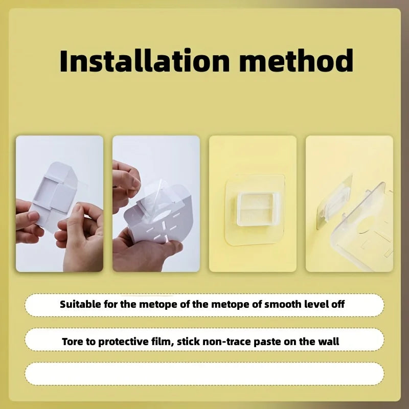 Adhesive Camera Wall Shelf for Compact Bedroom Device Storage