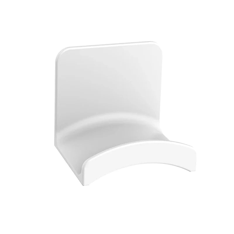 Adhesive Wall Mounted Headphone Holder for Desk Setups White