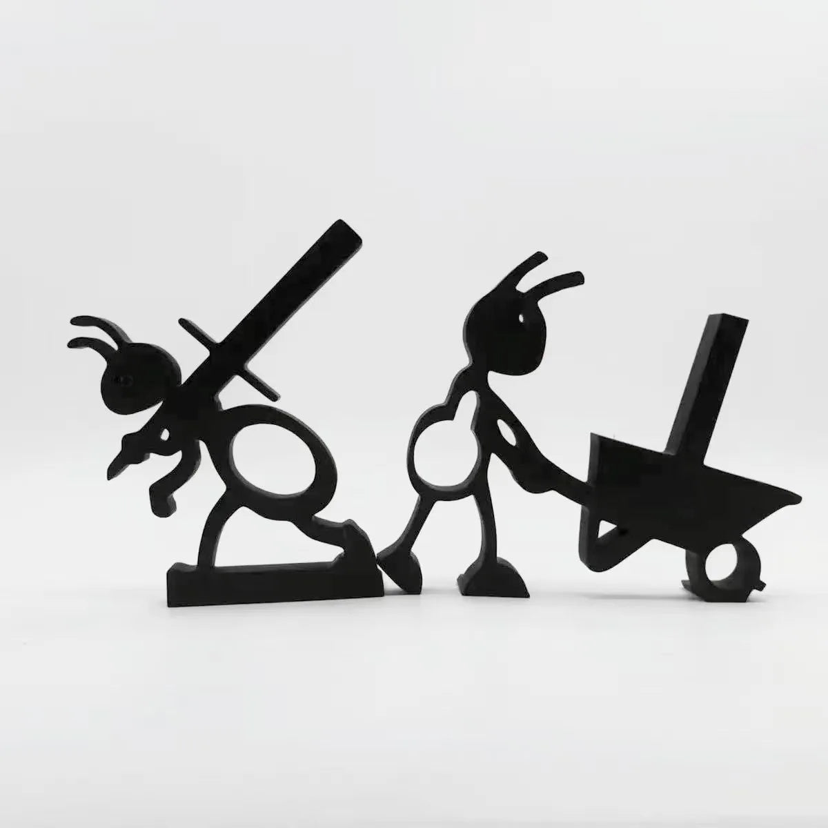 Plastic Ant Toilet Roll Holder in Two Freestanding Designs 2-piece set