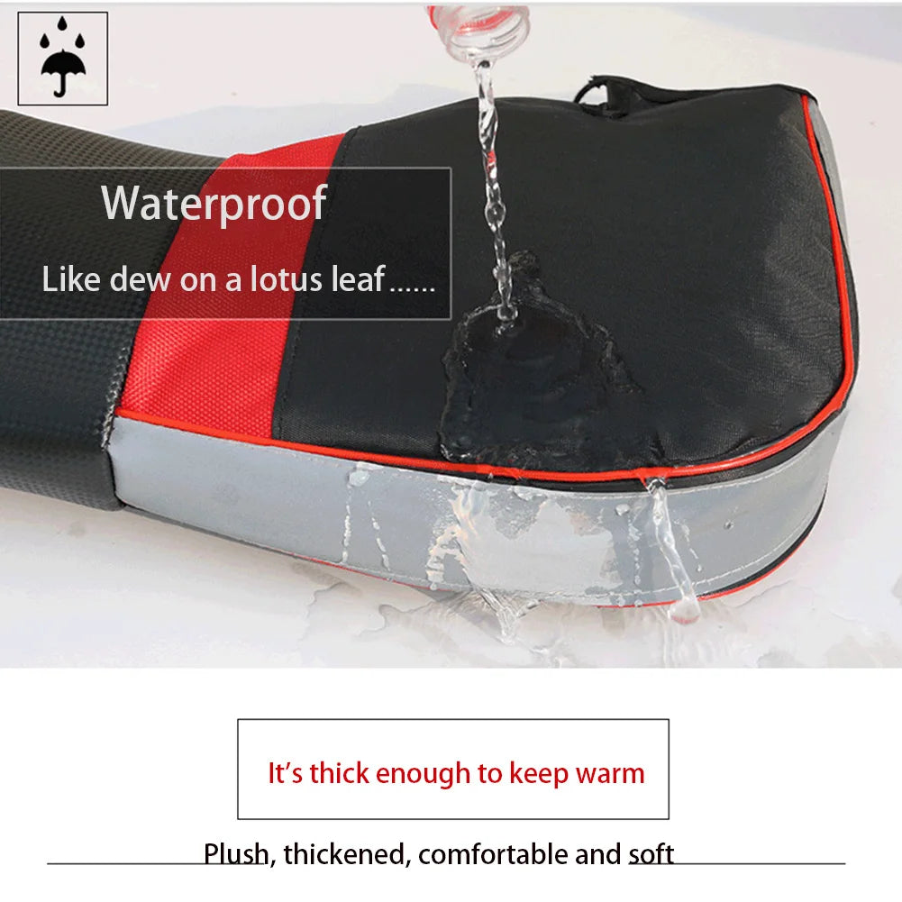 1Pair Motorcycle Handlebar Muffs Protective Motorcycle Scooter Thick Warm Grip Handle Bar Muff Rainproof Winter Warmer Gloves