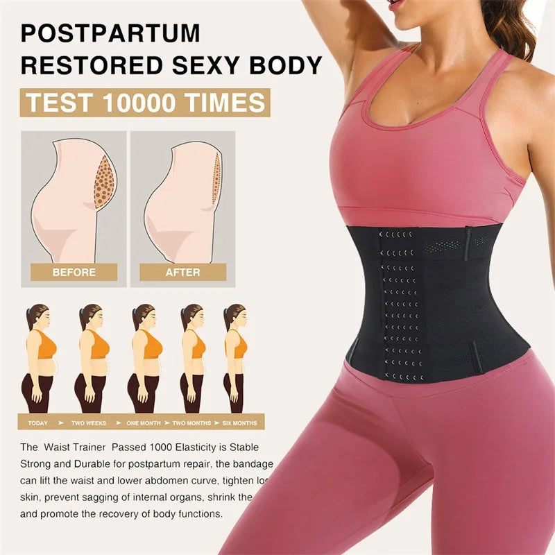 Waist Trainer Body Shaper Tummy Control Slimming Sheath Flat Belly Reductive Shapewear Women Corset Belts