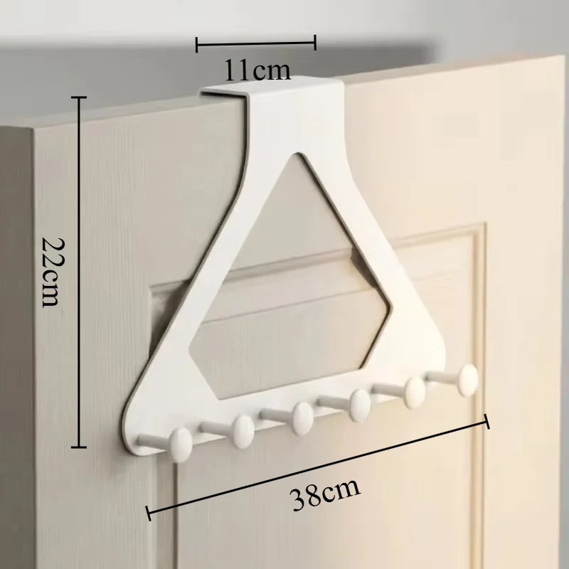 Six Peg Over Door Clothes Hanger for Bedroom Accessories