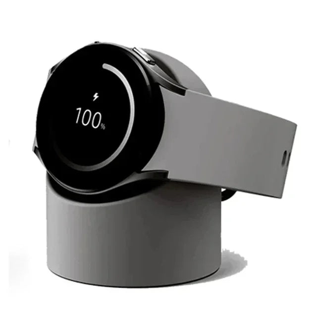 Compatible with Samsung Galaxy Watch 9 8 7 6 5 Charger Stand Holder Galaxy Watch 5 6 7 8 9 Pro Charger Silicone Stand Gray