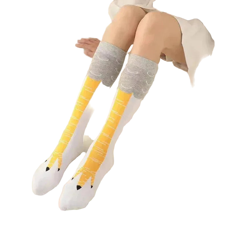 Funny Chicken Paw Stocking Over-knee 50/70CM Pressure Long Stocking for Women Personalized Realistic Chicken Feet Sports Socks # - Dicrodelights