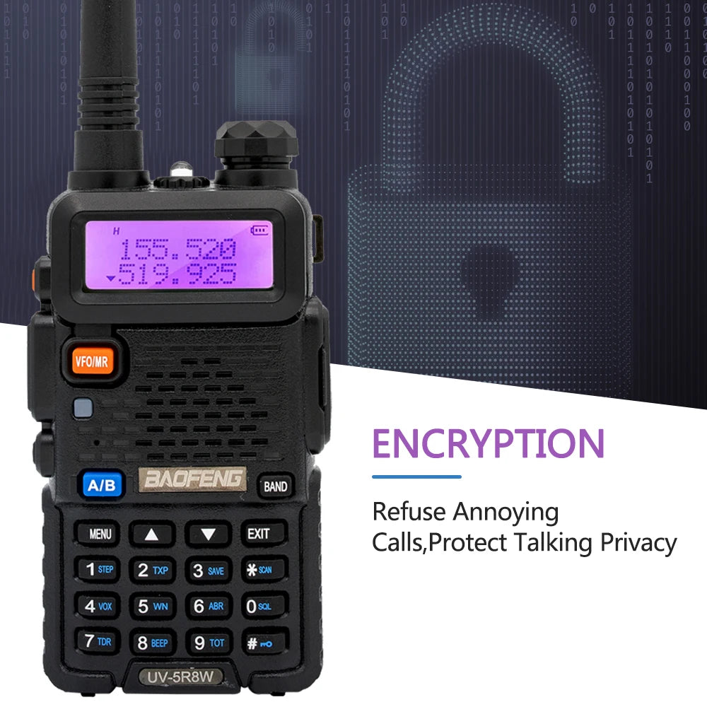 2PC Baofeng UV-5R Walkie Talkie Dual Band Long Range Ham Radio - Dicrodelights