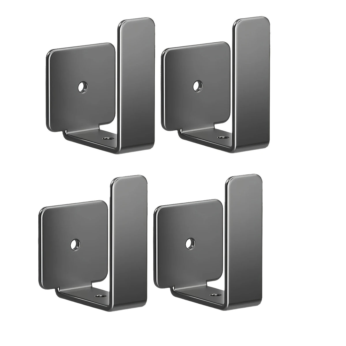 Stainless Steel Wall Router Brackets for Bedroom Storage 4pcs
