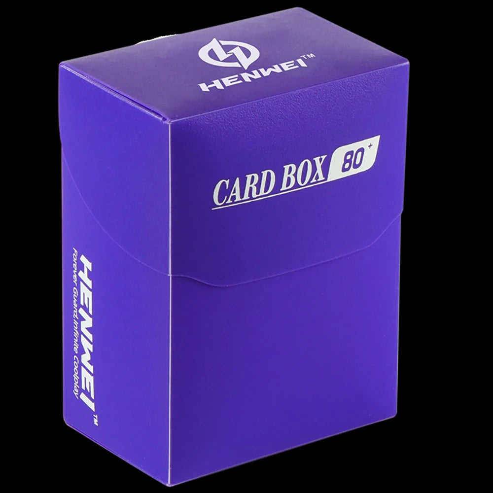 Trading Card Deck Box in PP with Fold Over Lid and Colour Options Purple