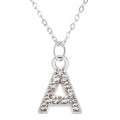 Fashion Shining A-Z Letter Pendant Charm Necklace 26 Initial Alphabet Name Clavicle Chain Party Valentine's Day Jewelry Gift A
