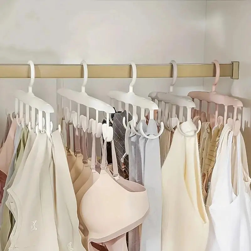 ABS Rotating Wardrobe Hanger With 12 Hooks for Bras and Tops