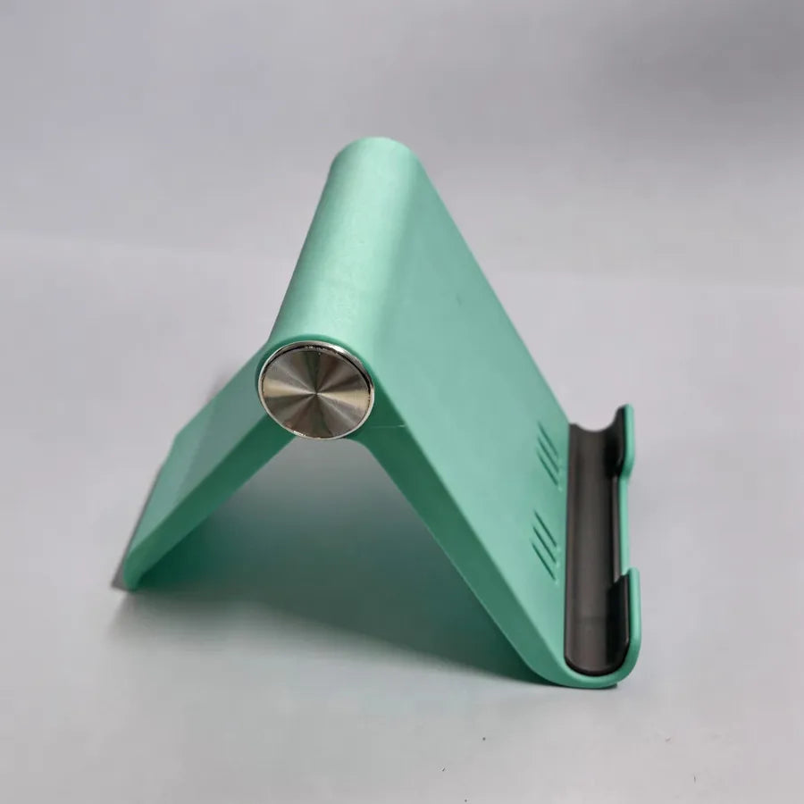 Adjustable Folding Desk Phone Stand for Hands Free Viewing Green