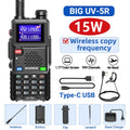 Baofeng UV-5RH 10W Walkie Talkie Long Range Ham Radio Type-C Charging Air Band Two-Way Wireless Transceiver - Dicrodelights