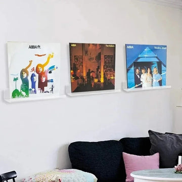 Clear Record Shelf Four Pack for Wall Mounted Album Displays