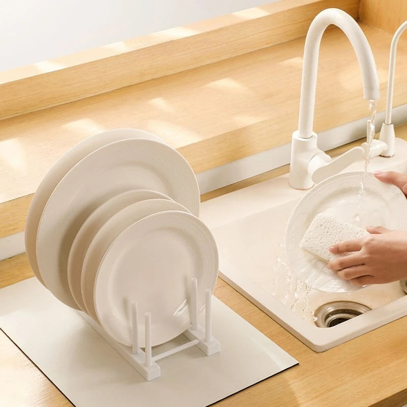 ABS Foldable Two Tier Dish Drainer for Kitchen Sinks