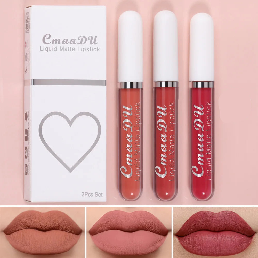 Long-Lasting Velvet Matte Liquid Lipstick for Women